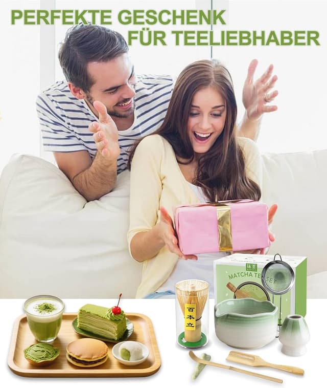 Thumbnail 6 de JBER Matcha Besen-Set (7-teilig) mit Schale, Ausguss, Sieb und Halter
