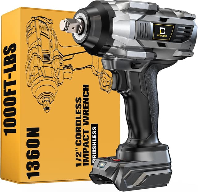 Imagen de 1/2" Cordless Impact Wrench 1000ft-lbs en OfertitasTOP
