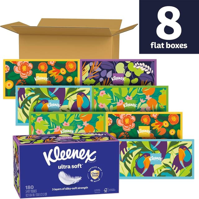 Detalle 2 de Kleenex Ultra Soft Facial Tissues, 1,440 count