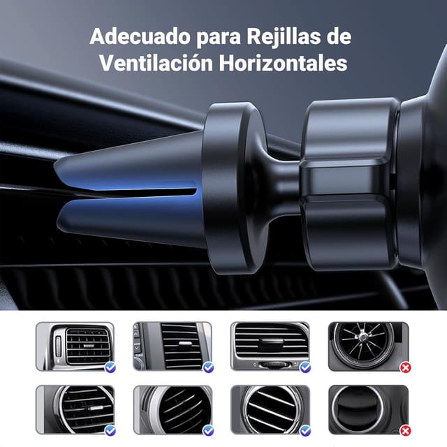 Thumbnail 4 de UGREEN soporte móvil coche rejilla 360