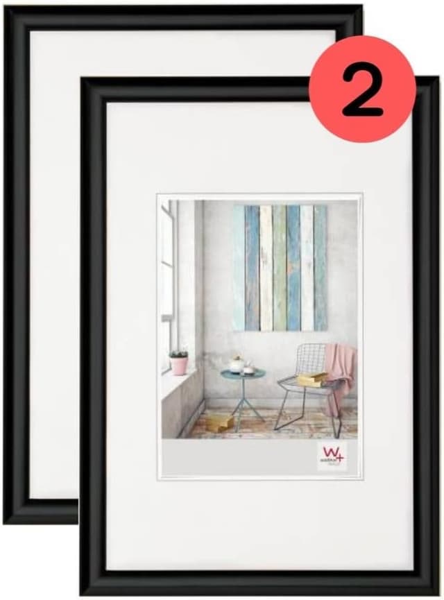 Detalle de Walther Design Cadre photo Trendstyle KP460BD noir 40 x 60 cm (double pack)