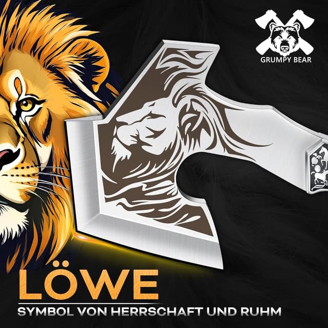 Detalle 2 de Grumpy Bear Spaltaxt Schärfe Axt Survival