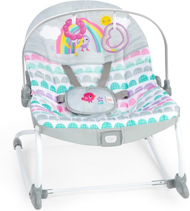 Detalle de Bright Starts Rosy Rainbow Rocker 40 lb