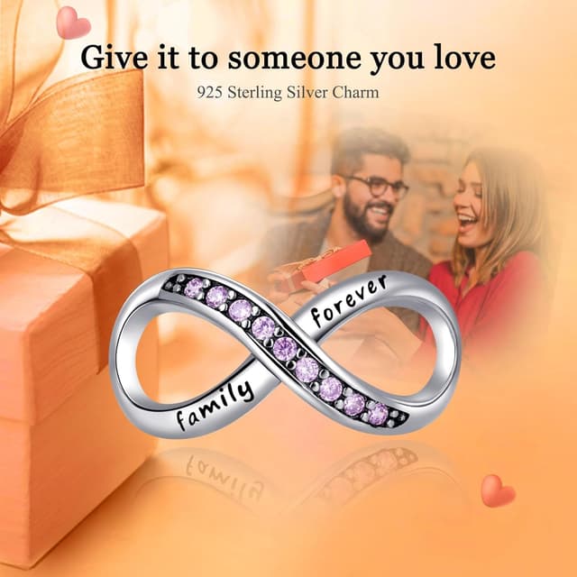 Detalle de Rimgoris charm in argento 925 per bracciali e collane con cuore/lock&key “I love you”