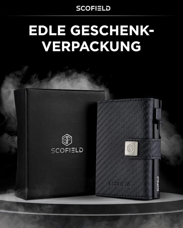 Thumbnail 6 de SF SCOFIELD Geldbörse Herren Slim Wallet RFID Schutz