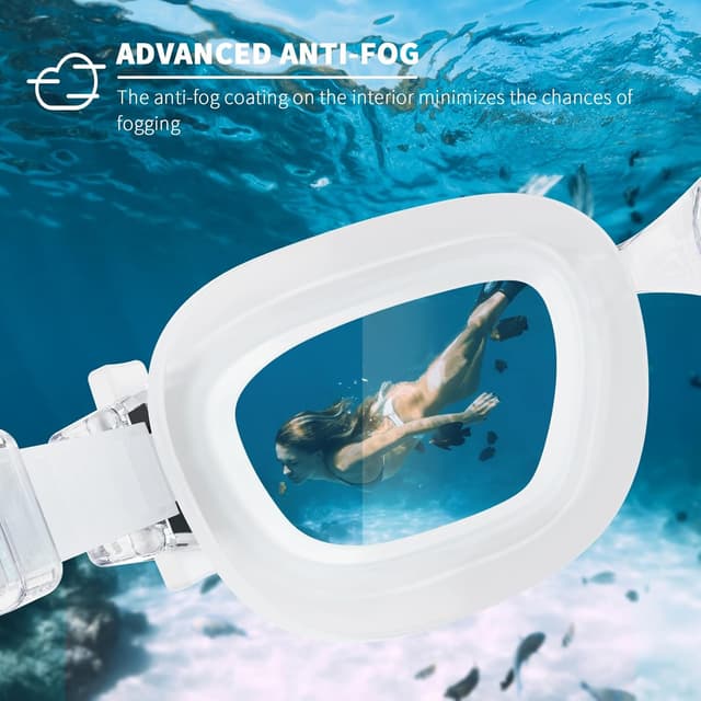 Thumbnail 4 de BEEWAY Kids Swimming Goggles 6-14 Wide View