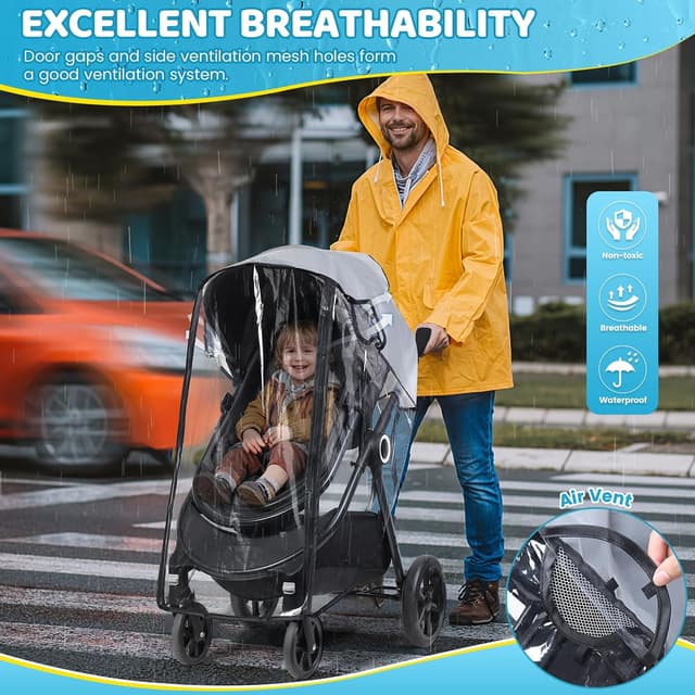 Detalle de Orzbow Universal Rain Cover 0.2mm for Pushchair