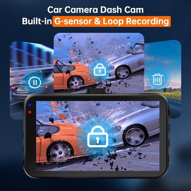 Thumbnail 5 de Dash Cam WiFi 2.5K QHD 1440P 128GB Dashcam
