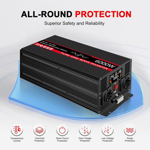 Detalle 2 de JIGUUN convertisseur pur sinus 6000 W