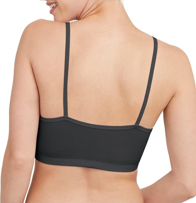Detalle de Hanes 3-Pack Comfort Flex Fit Cropped Bralettes for Women