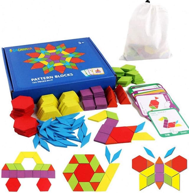 Imagen de EACHHAHA Tangram Montessori in legno 155 pezzi per bambini 🧩 en OfertitasTOP