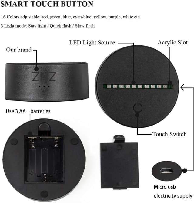 Detalle 2 de 3D Star Wars Lamp 16-colour LED mood light