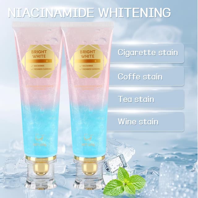 Detalle 2 de Niacinamide Whitening Toothpaste 2-Pack (Gentle Mint) with Niacinamide + Papain