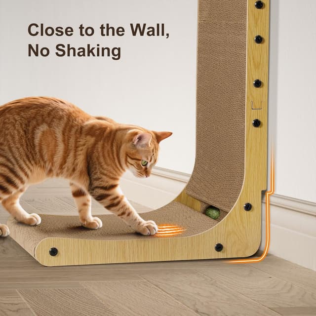 Detalle 1 de 47cm Gimars L shape cat scratcher