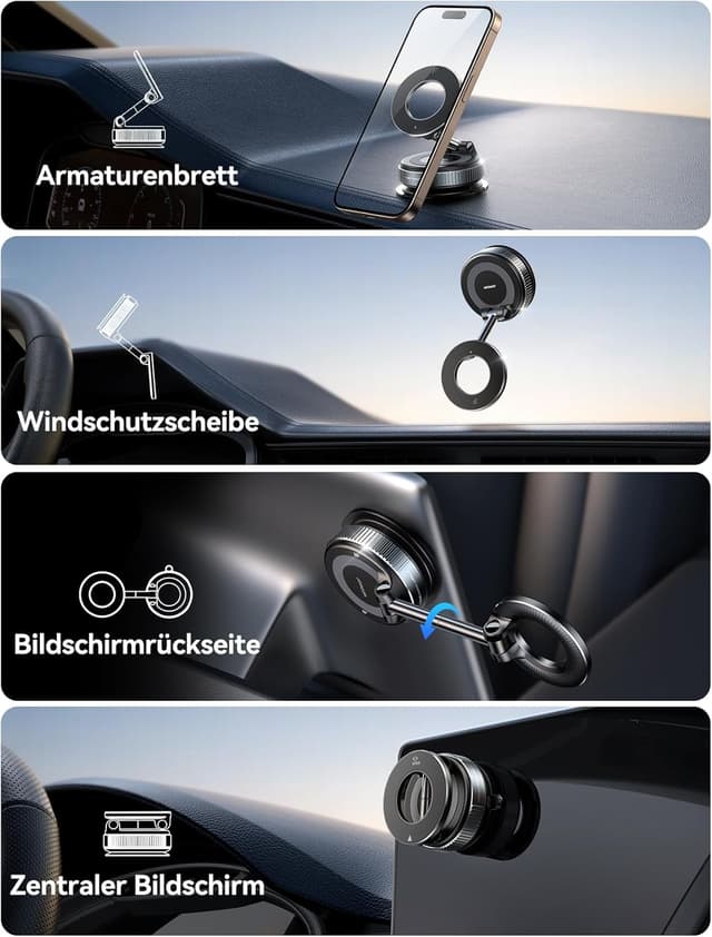 Detalle 2 de JOYROOM Vakuum Magsafe Autohalterung 360°