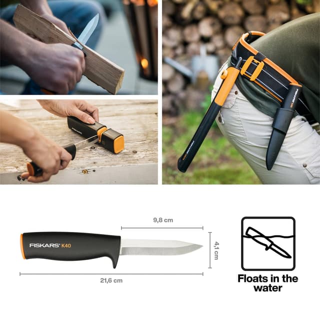 Detalle 2 de Fiskars Coltello K40 da giardino, 22,5 cm