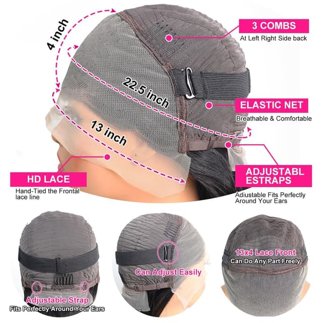 Thumbnail 5 de Rozilo Aomllute 30" Deep Wave Lace Front Wig 💇♀