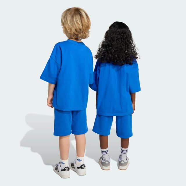 Detalle 2 de Conjunto de camiseta corta Big Logo Execution infantil Adidas en azul