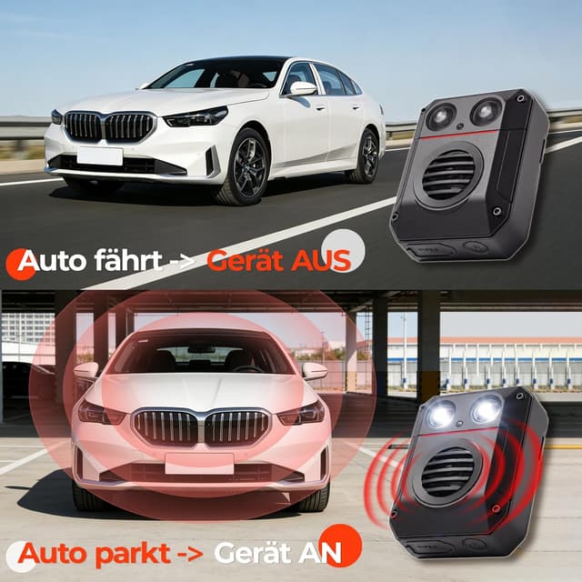 Detalle de Ultraschall-Marderschreck 100 m² mit Blitzlicht