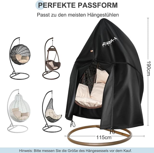 Detalle 2 de Ezilif Hängesessel Abdeckung 190x115 cm