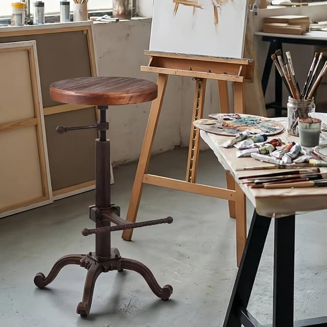 Detalle de Topower Tractor Bar Stool 13-inch pine