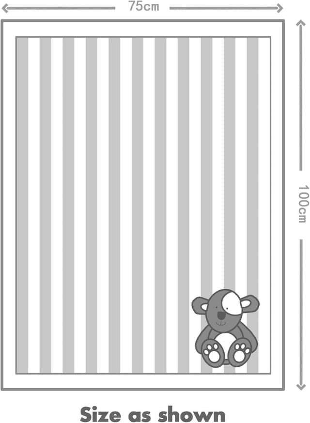Thumbnail 4 de Zebrum Baby Blanket 75x100cm Double Layer Flannel