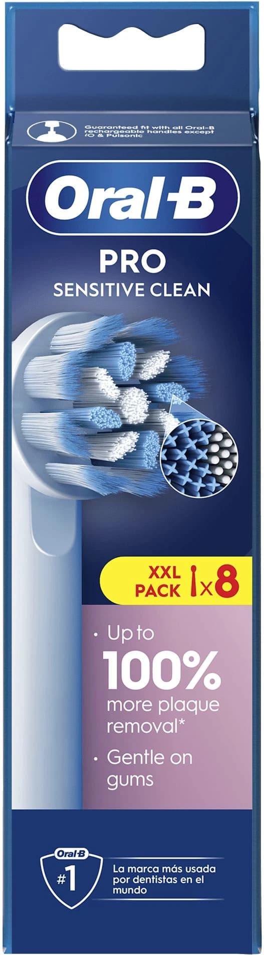 Detalle 2 de Oral‑B Pro Sensitive Clean Weiß (8 Stück) 🦷