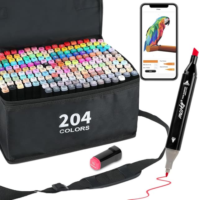 Detalle de AEDAGA 204 alcohol markers set