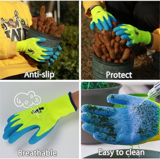 Detalle de Donfri Kids Gardening Gloves, Size 4