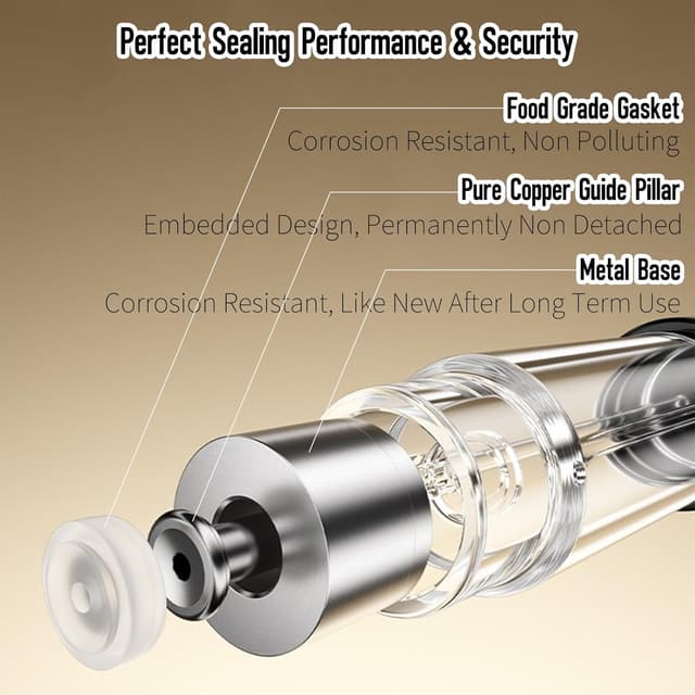 Detalle de Vinuwu Refillable Perfume Atomiser 2 Pack 5ml (Black & Gold) – pocket travel spray dispensers