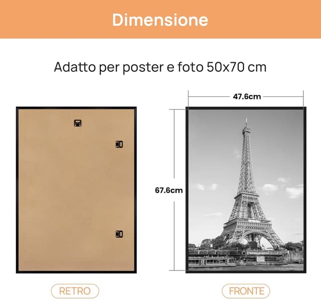 Thumbnail 2 de upsimples Confezione da 3 Cornice 50 x 70 cm 🖼