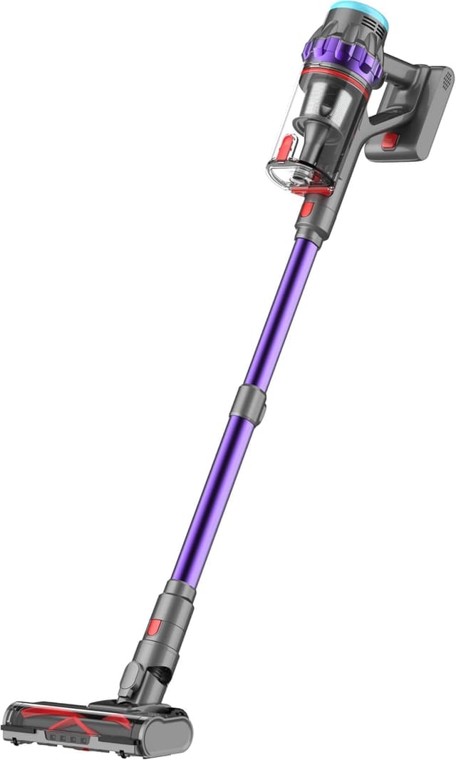 Detalle de Lubluelu G10 Akku-Staubsauger 50.000 Pa, 550 W, bis 50 Min Laufzeit – kabellos mit Display und Anti-Tangle-Bürste