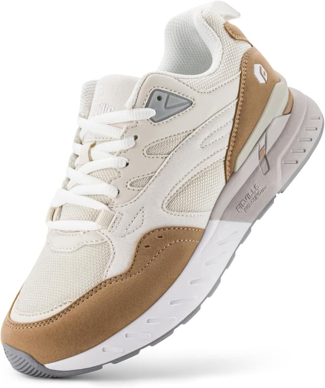 Detalle de FitVille Extra Weit Laufschuhe Damen – breite Zehenbox für komfortables Walking & Jogging