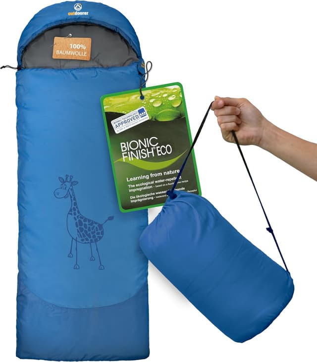 Imagen de outdoorer Kinderschlafsack Dream Express – Deckenschlafsack für Kinder mit Baumwollfutter en OfertitasTOP