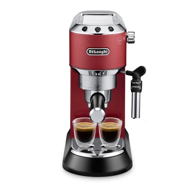 Detalle de De'Longhi Dedica EC685.R cafetera espresso manual sistema cappuccino