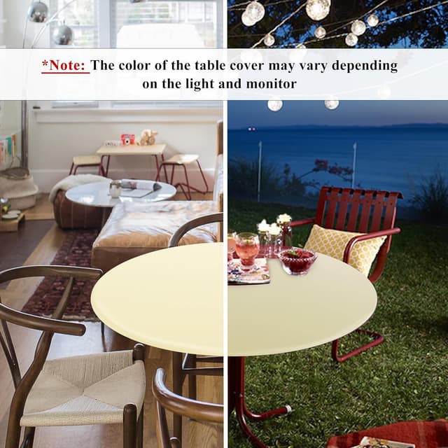 Detalle 2 de Obstal Stretch Round Table Cloth 44 inch