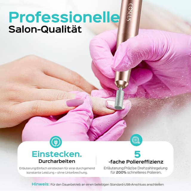 Thumbnail 4 de COSLUS Elektrische Nagelfräser 20000 u/min