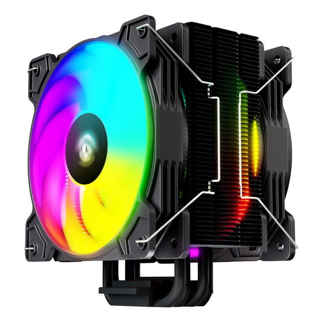 Detalle de Tempest Cooler 4Pipes Ventilador CPU 2x120 mm RGB Negro 🖥