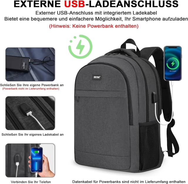 Detalle 2 de TANTOMI TANTOMI Rucksack Herren 17 Zoll