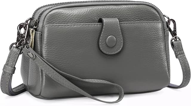 Thumbnail 6 de GAEKEAO small genuine leather crossbody bag with detachable wristlet strap