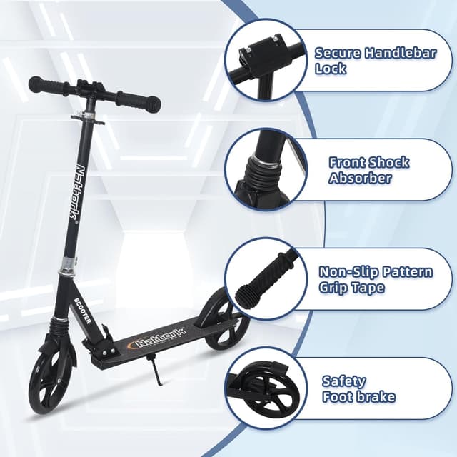 Thumbnail 2 de Nattork Kick Scooter 220LB Capacity for Teens and Adults 🛴