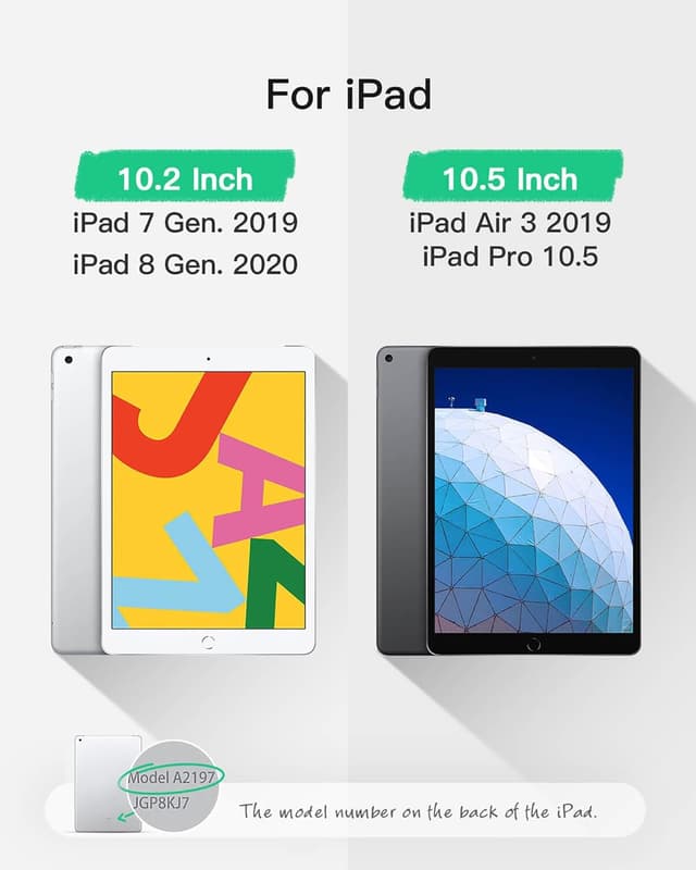 Detalle 2 de Inateck BK2006 Ultra Slim Keyboard Case 10.2" for iPad