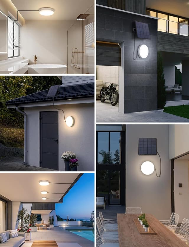 Thumbnail 6 de Aigostar Luce Solare LED da Esterno con telecomando 50W e 3 temperature (IP65) con cavo da 3 m