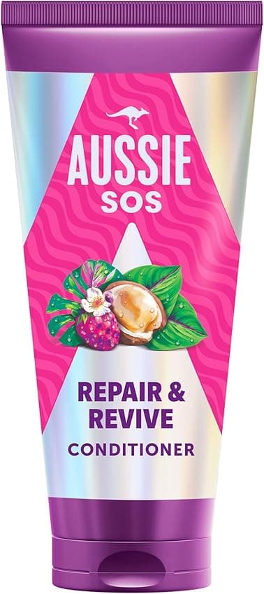 Detalle de Aussie SOS Repair & Revive Acondicionador 350ml 💧 Pelo Dañado y Seco