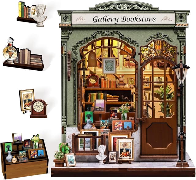 Detalle de CUTEBEE Book Nook DIY bookend kit