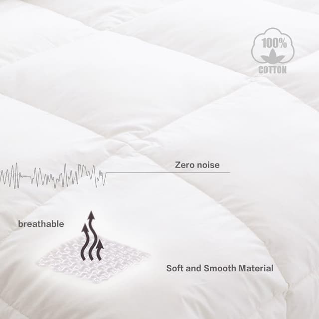 Detalle de HOMEFOUCS King Size 13.5 Tog Goose Feather & Down Duvet