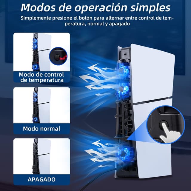 Thumbnail 4 de Mcbazel Lüfter PS5 Slim 3er RGB