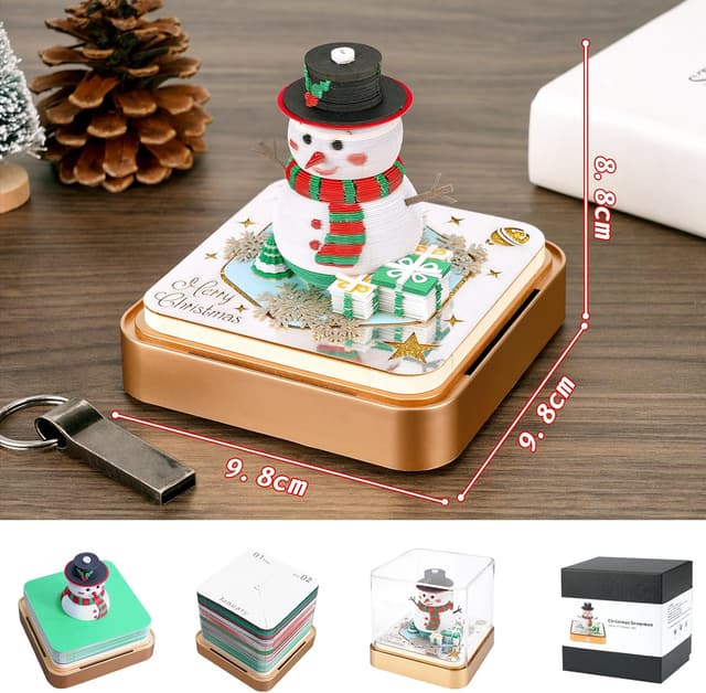 Thumbnail 2 de Calendrier 3D 2026 Bonhomme de neige 📅☃