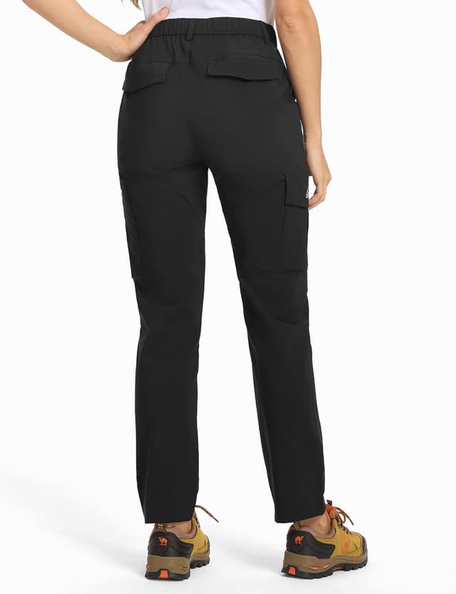 Detalle 2 de donhobo Damen Wanderhose Funktionshose mit 6 Taschen, wasserabweisend & Quick Dry (UPF-Schutz)