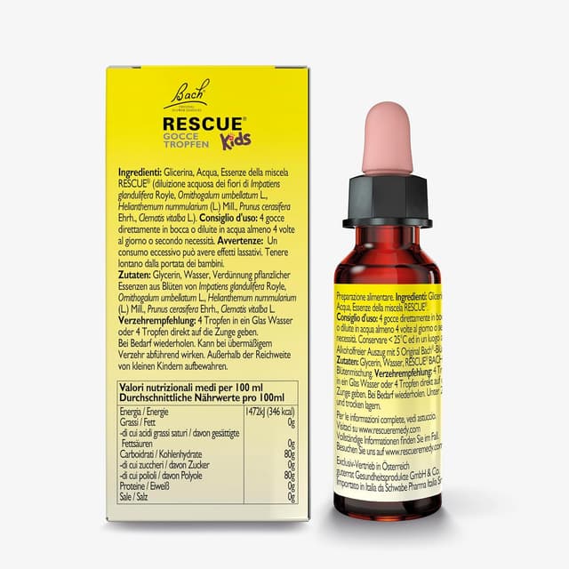 Detalle de RESCUE Rescue Remedy Kids 10 ml, gocce per bambini con fiori di Bach